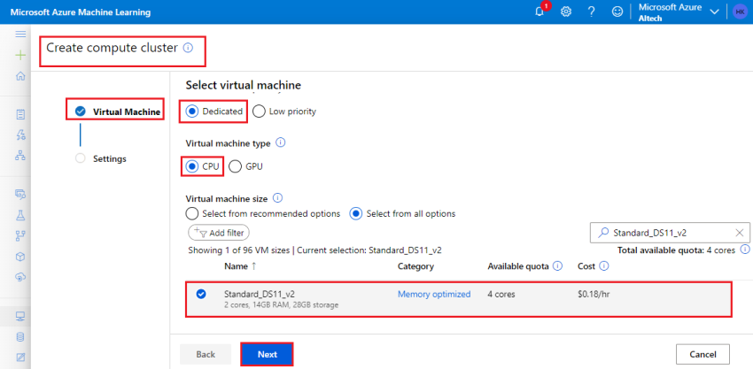 Learn to create the compute resources in the Azure Machine Learning workspace